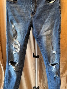 Hammer Jeans Ripped Dark Blue Skinny Jeans